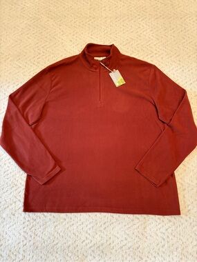 Mountain Warehouse NEW Lightweight Fleece Pullover Sweater Size XXL Rust Orange